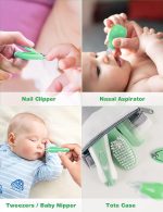 OTTOLIVES Baby Healthcare and Grooming Kit, 24 in 1 Baby Electric Nail Trimmer Set Newborn Nursery Health Care Set for Newborn Infant Toddlers Baby Boys Girls Kids Haircut Tools (0-3 Years+) (Pink) - Image 3